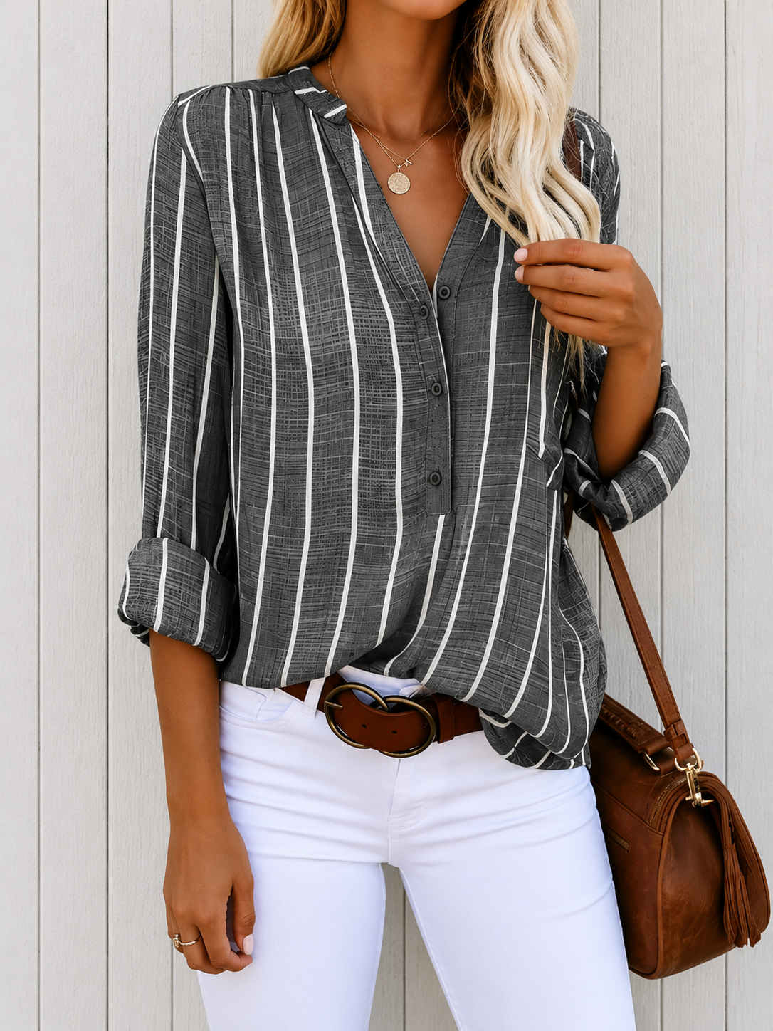 Lilac™ | Blusa a righe elegante