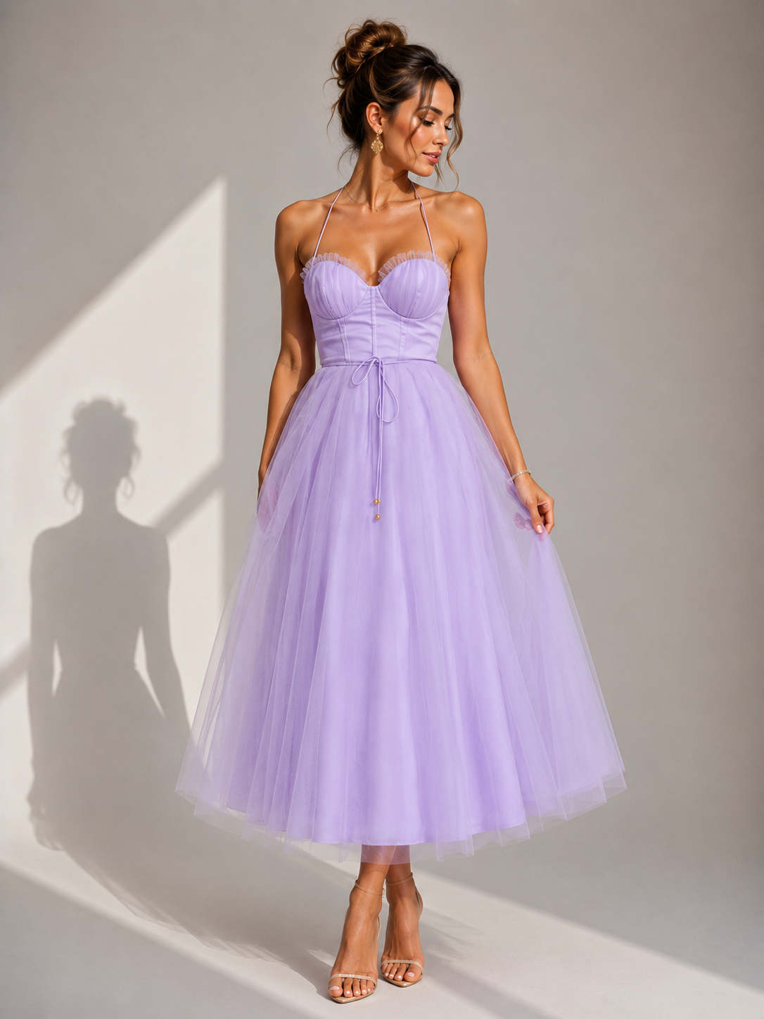Mila | Abito Midi con Corpetto a Bustier – Lucia Toscana