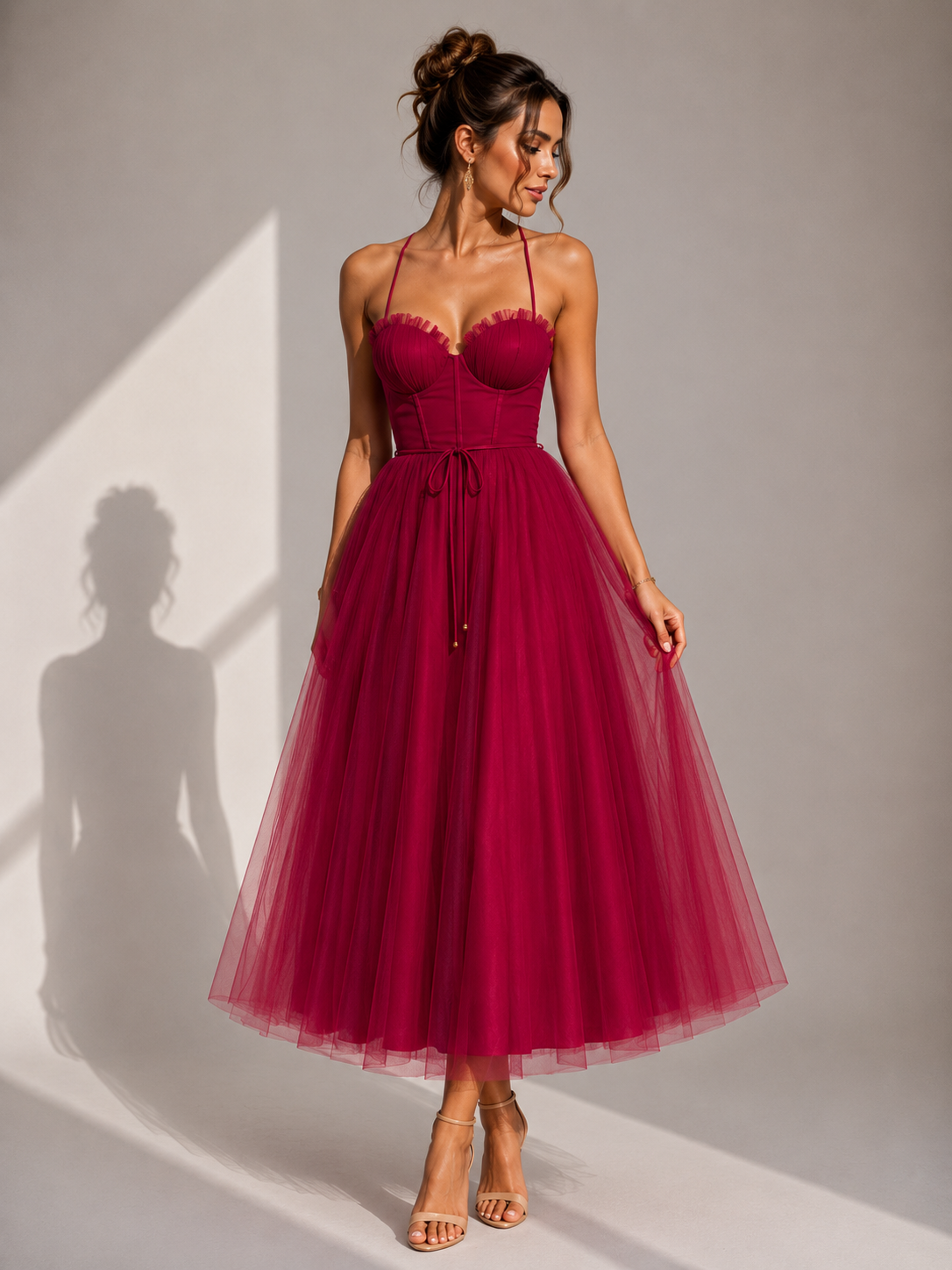 Mila | Abito Midi con Corpetto a Bustier – Lucia Toscana