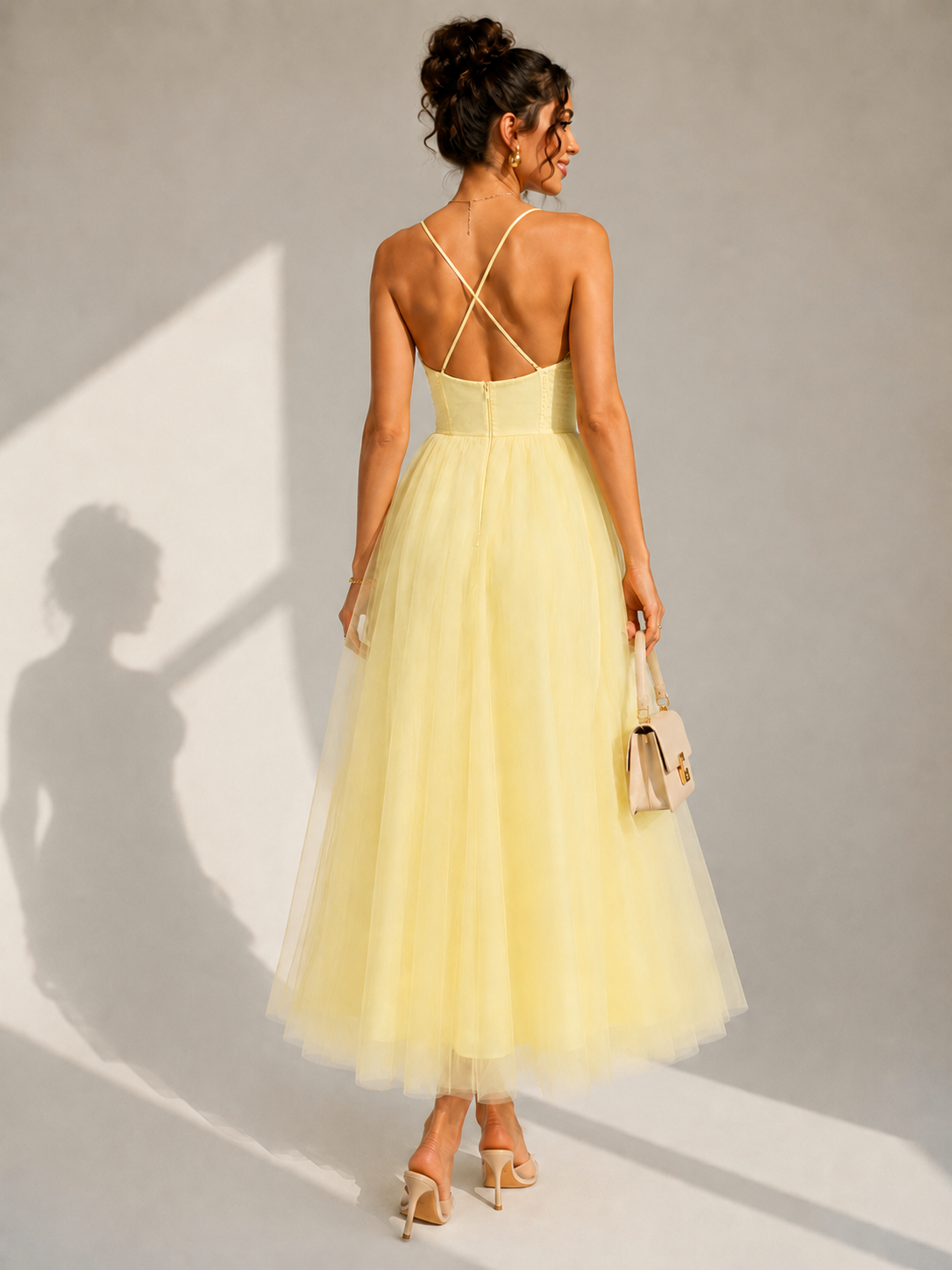 Mila | Abito Midi con Corpetto a Bustier – Lucia Toscana