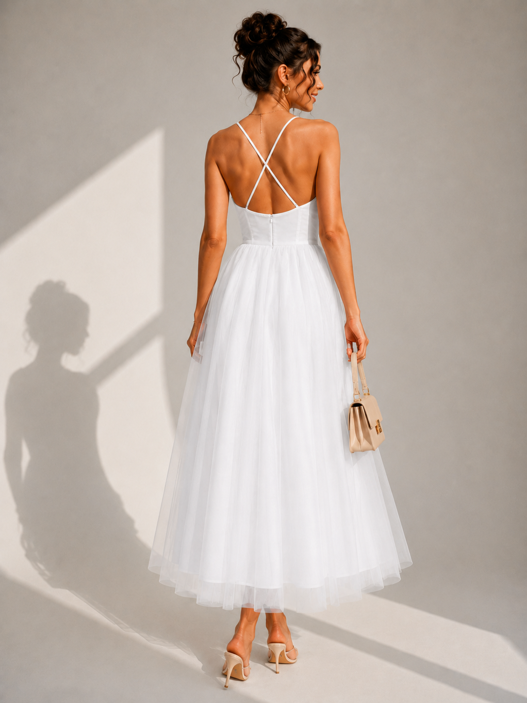 Mila | Abito Midi con Corpetto a Bustier – Lucia Toscana