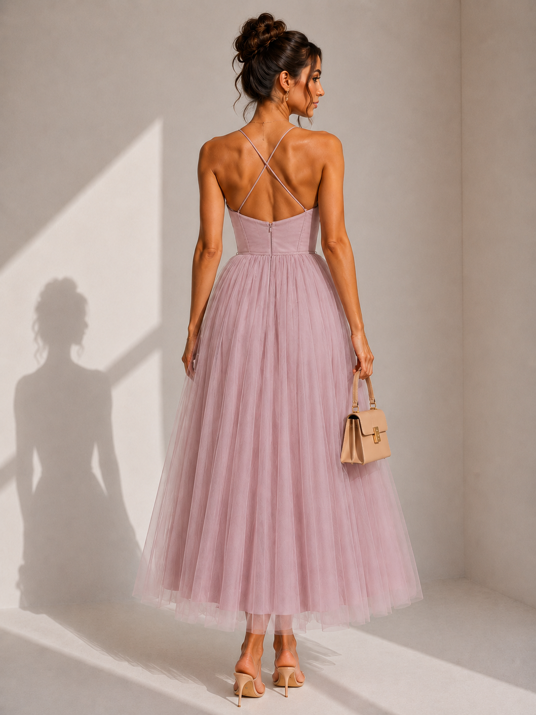 Mila | Abito Midi con Corpetto a Bustier – Lucia Toscana