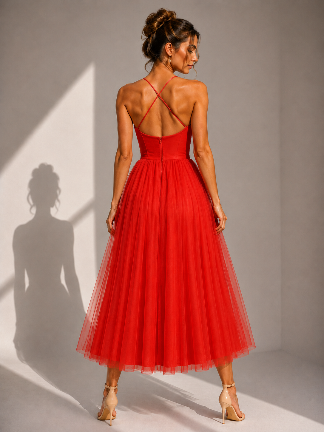 Mila | Abito Midi con Corpetto a Bustier – Lucia Toscana