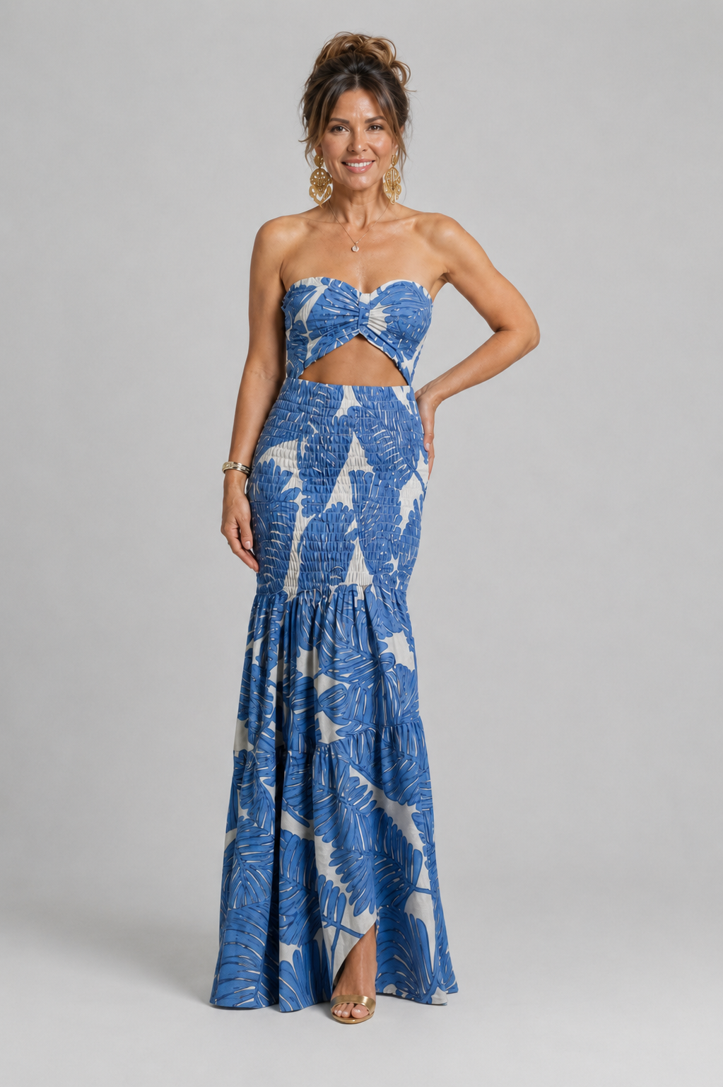 Azalée | Set al tramonto con crop-top e gonna