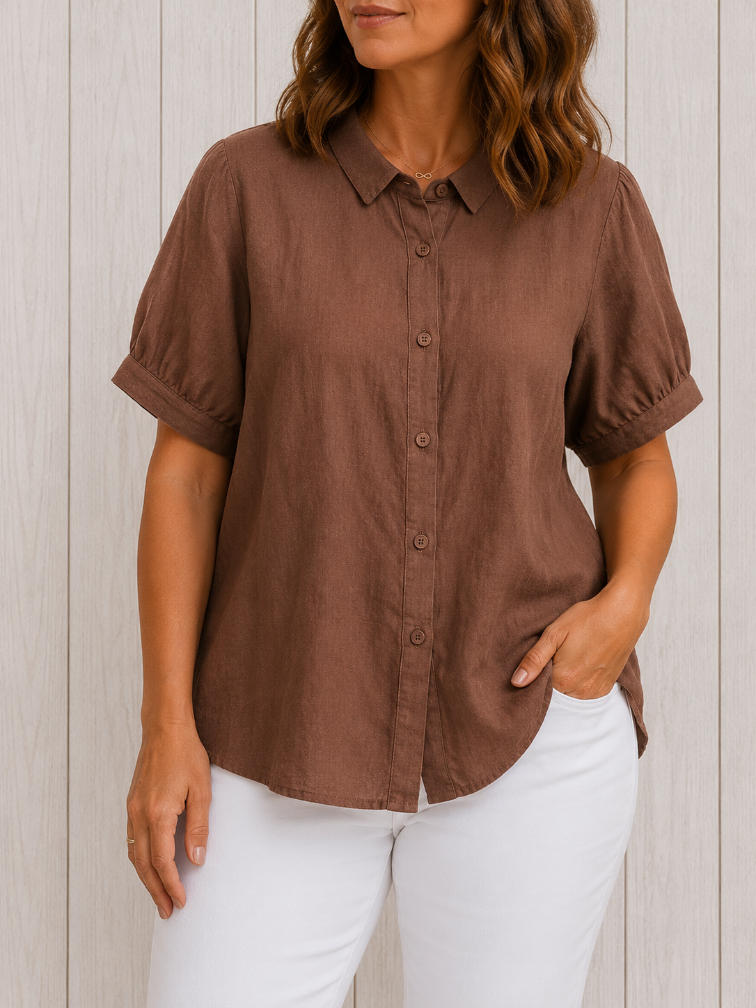 Pamela™ | Camicia Casual con Bottoni
