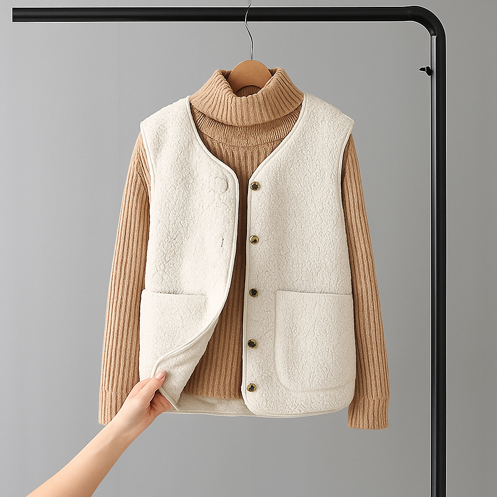 Gaia | Cardigan Senza Maniche – Lucia Toscana