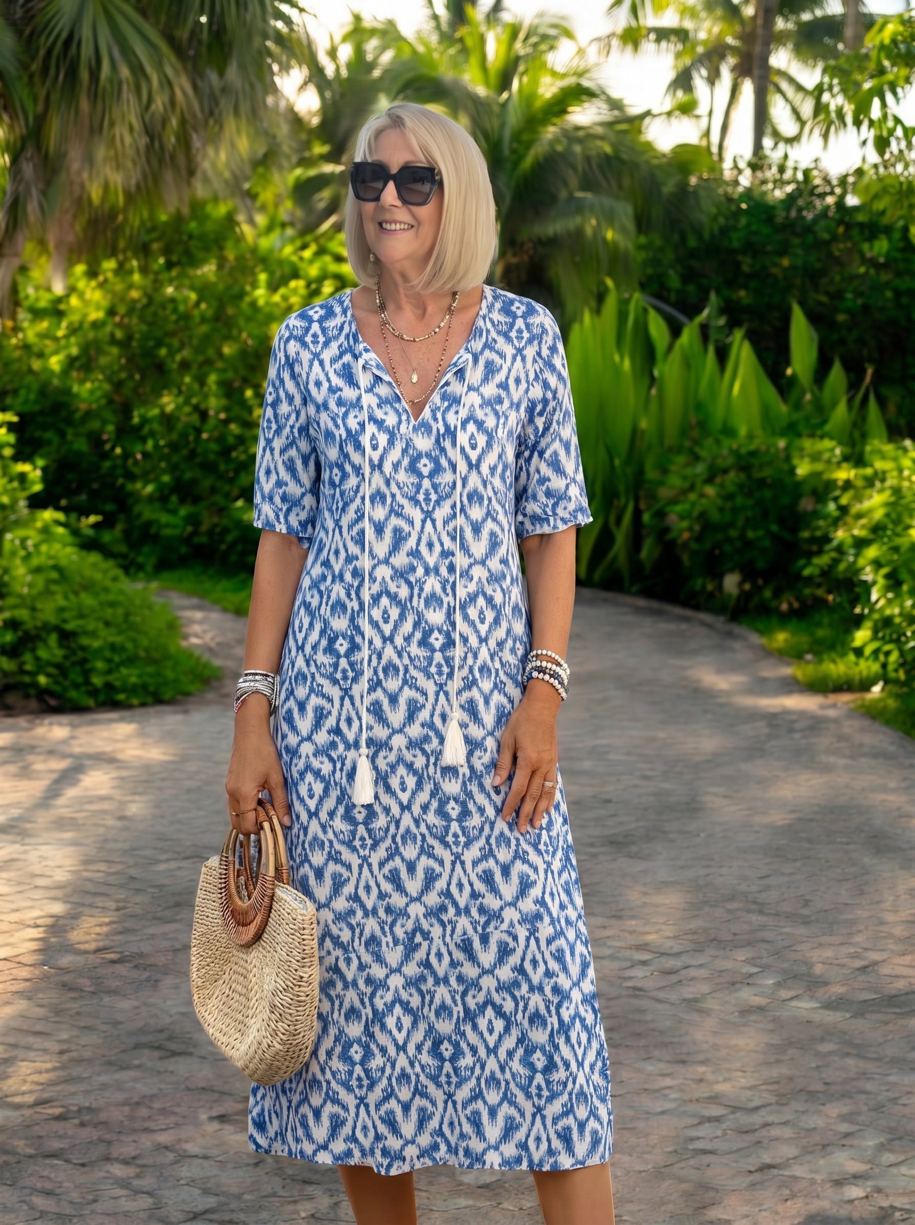 Luna | Vestito midi dallo stile boho informale