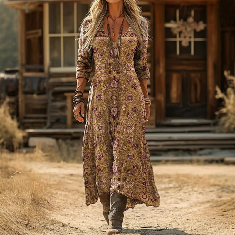 Mackenzie - Vestito in Stile Bohemien Relaxato