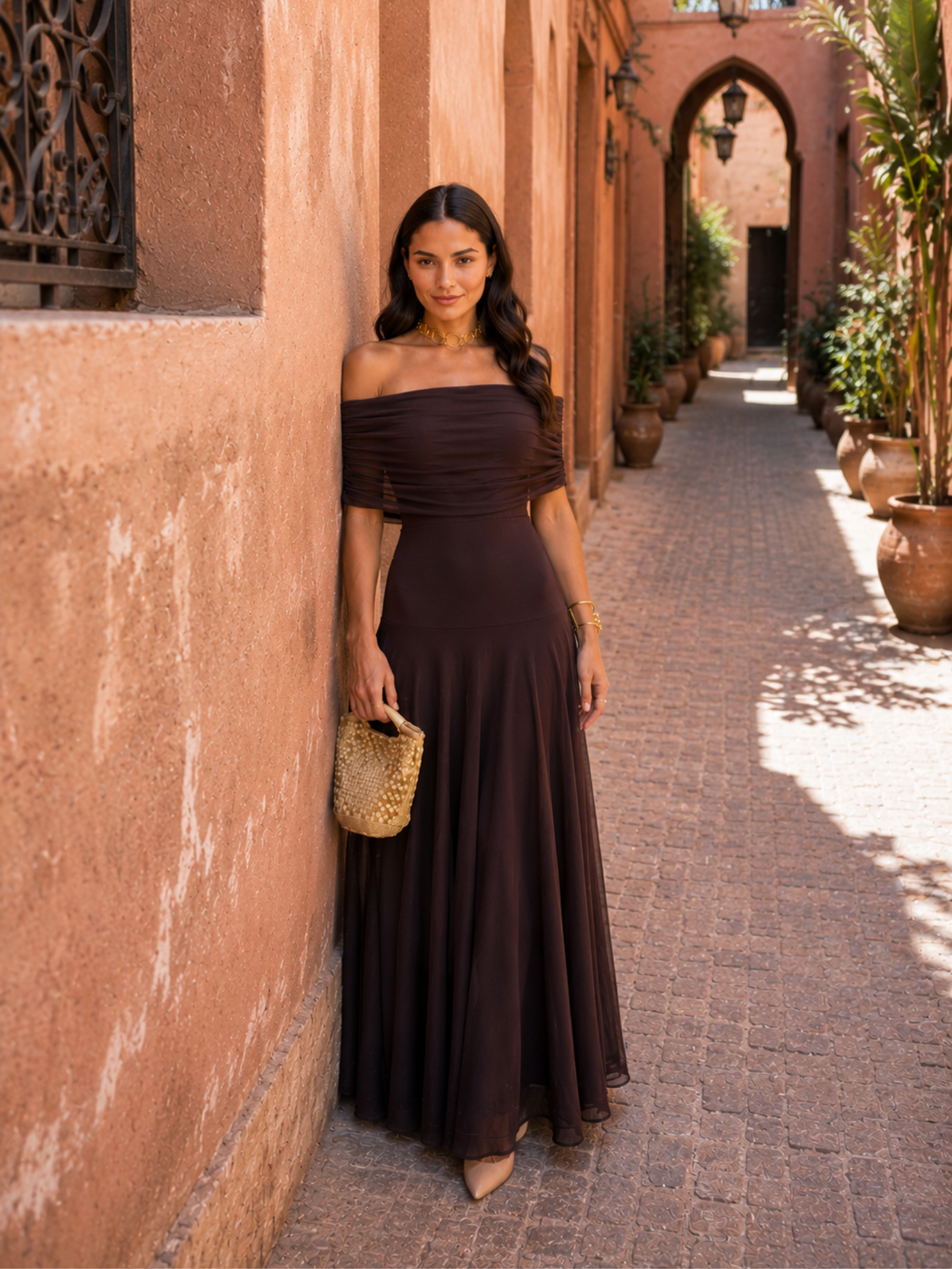 Abito Toledo in colore marrone