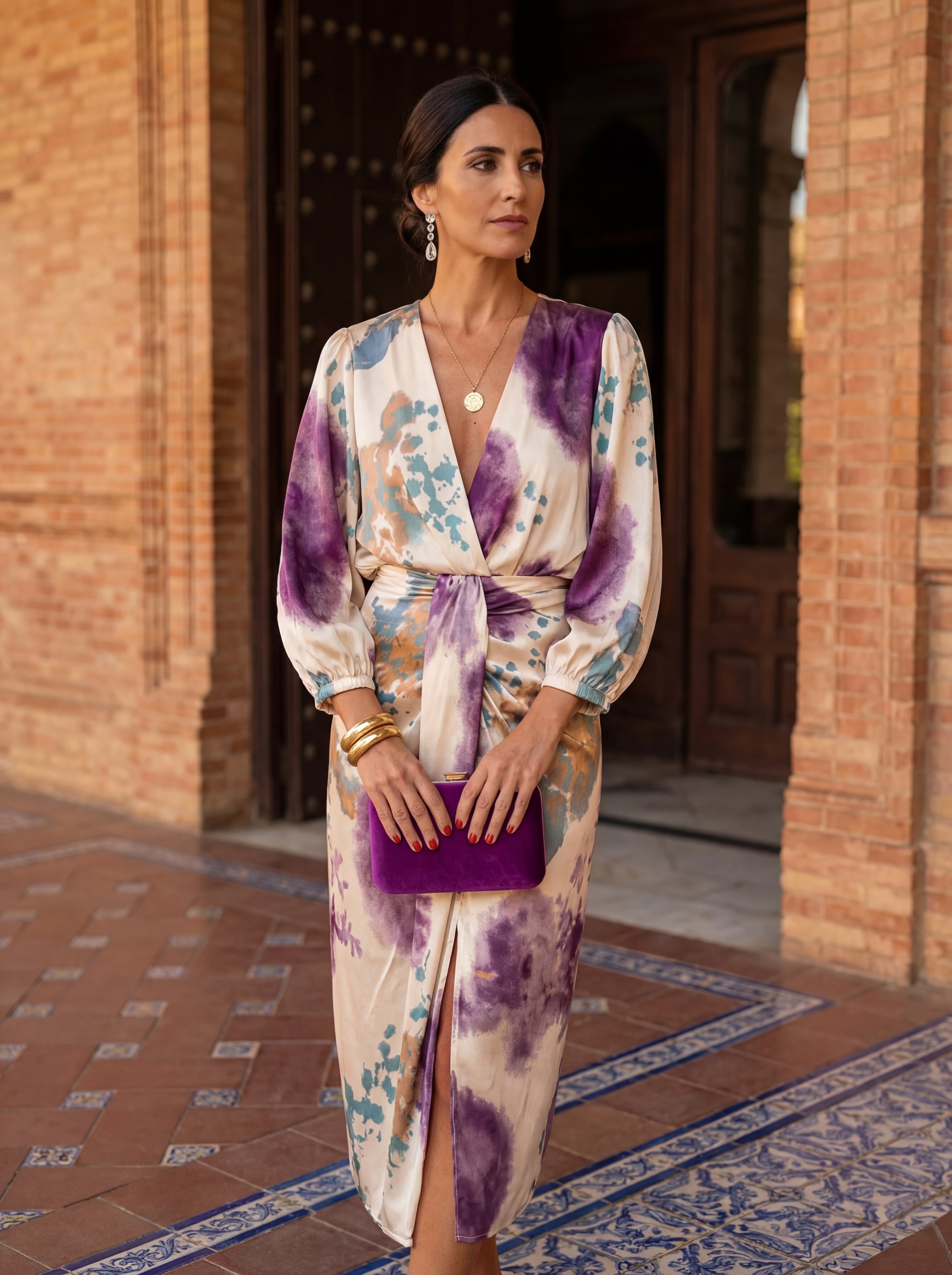 Valeria™ | Cross Neckline Dress