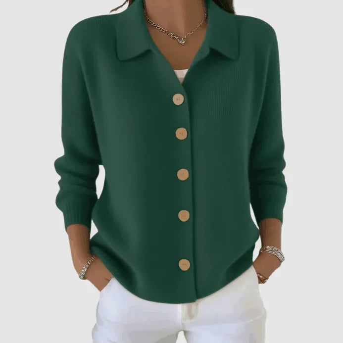 Rita | Cardigan con Bottoni – Lucia Toscana
