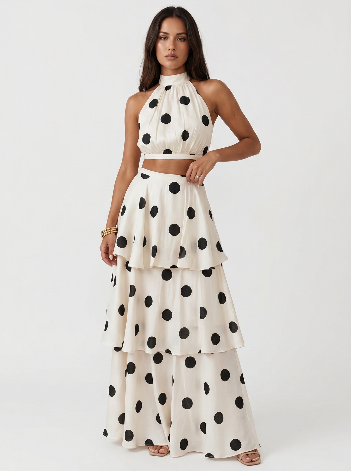 Marbella Pois | Completo Top e Gonna a Pois