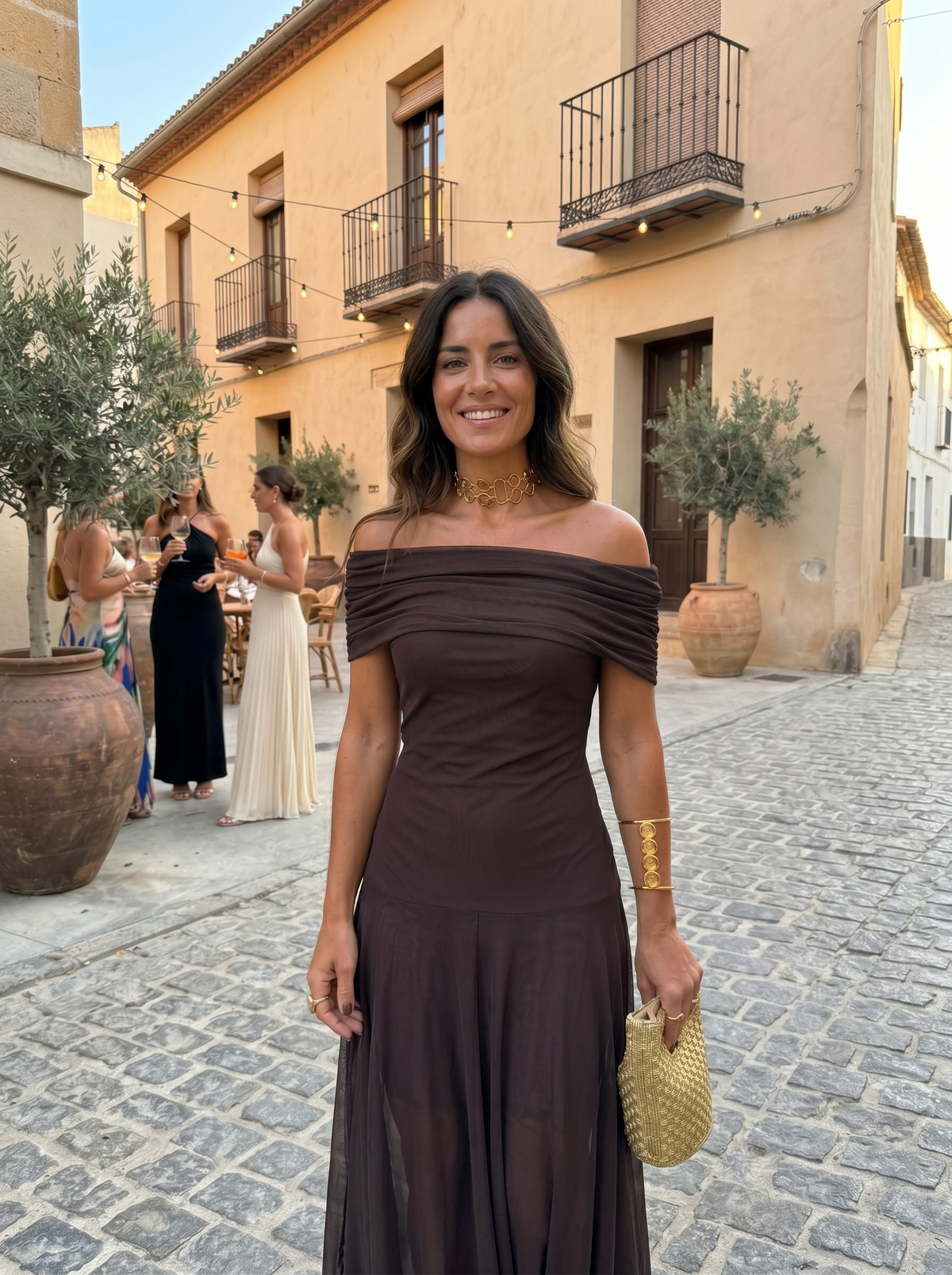 Carla | Abito Lungo Monospalla a Fantasia – Lucia Toscana