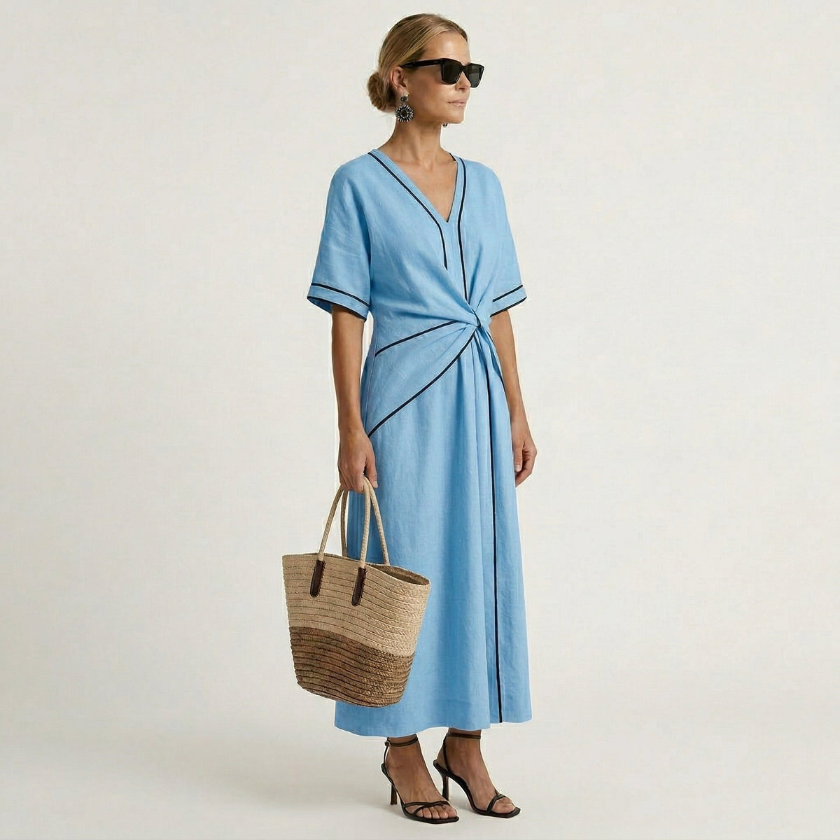 Mila | Abito Elegante con Vita Sottile e Chic da Vacanza