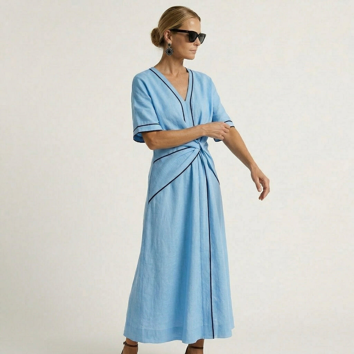 Mila | Abito Elegante con Vita Sottile e Chic da Vacanza