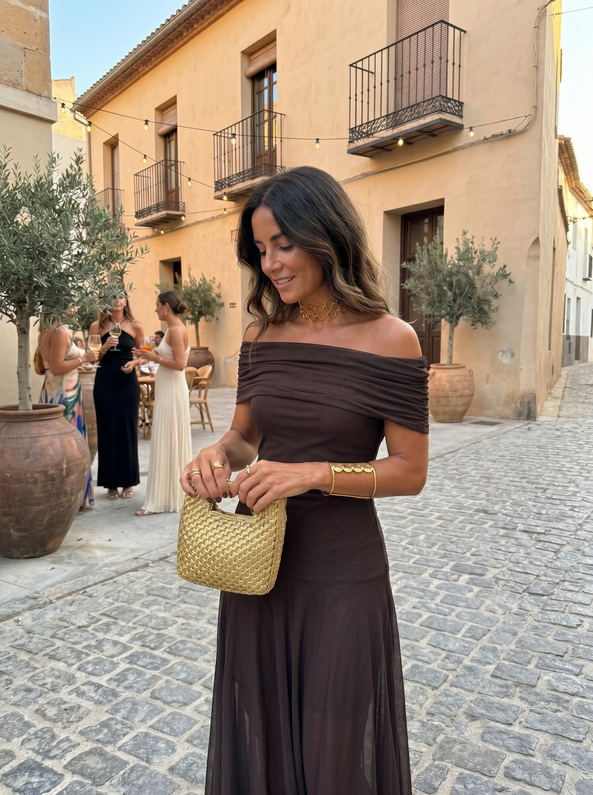 Carla | Abito Lungo Monospalla a Fantasia – Lucia Toscana