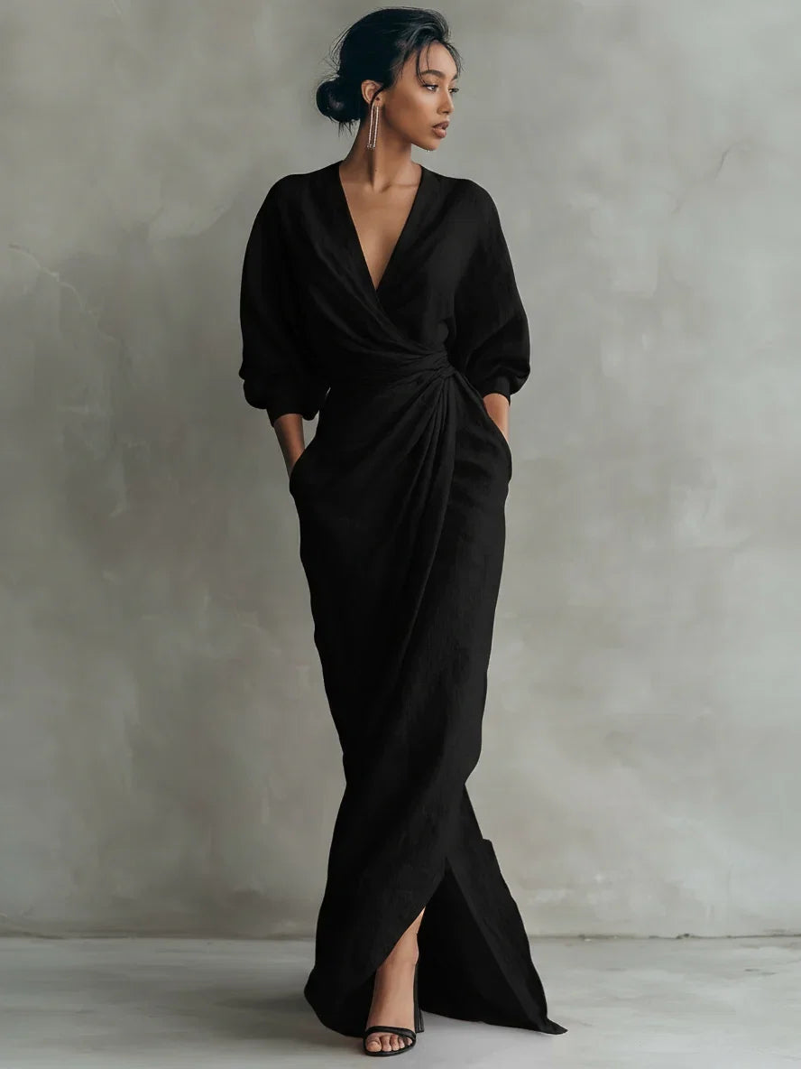 Harper | Maxi V-Neck Dress