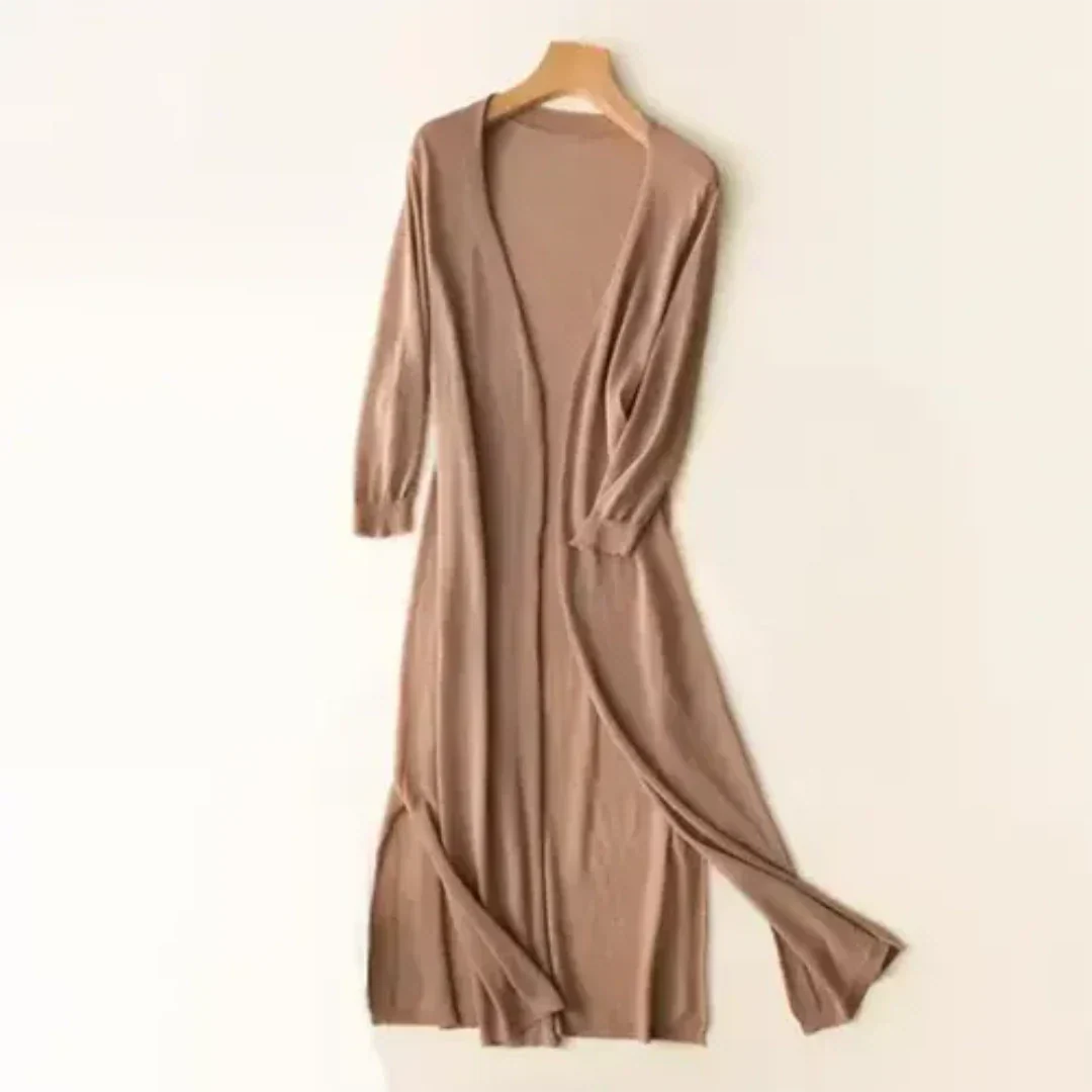 Cardigan lungo leggero ed elegante per donne