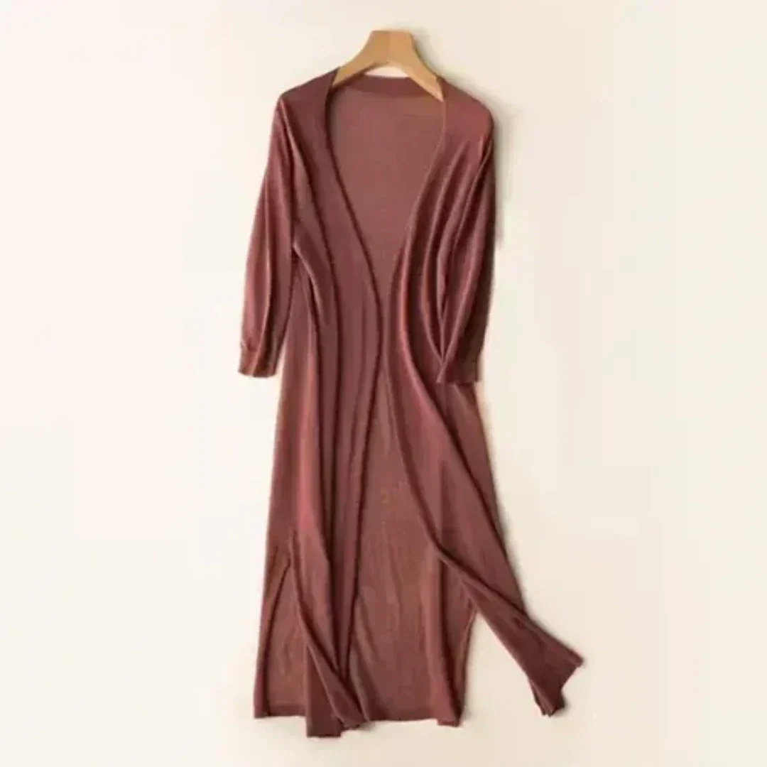 Cardigan lungo leggero ed elegante per donne