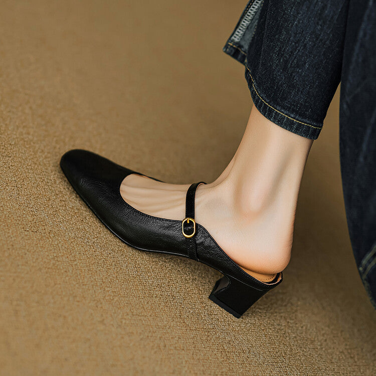 Vian | Mules in Pelle Vera