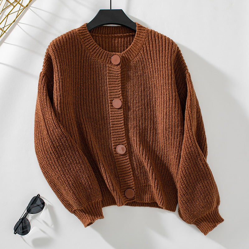 Gilet A Maglia Con Bottoni Per Donne