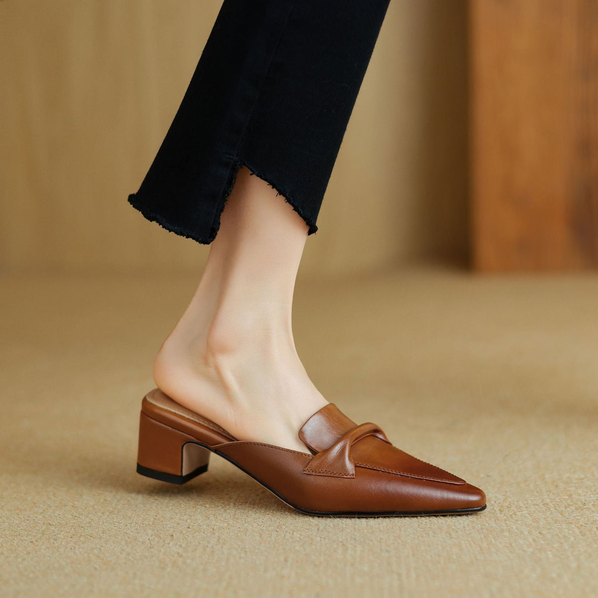 Erlen | Mule in Pelle Vera