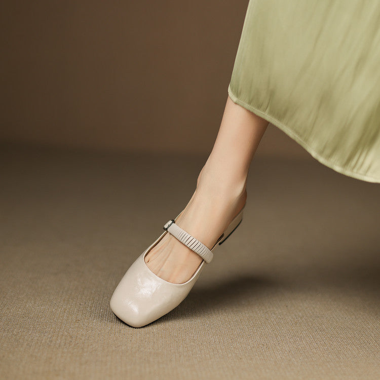 Novie | Mules Mary Jane in Pelle Vera