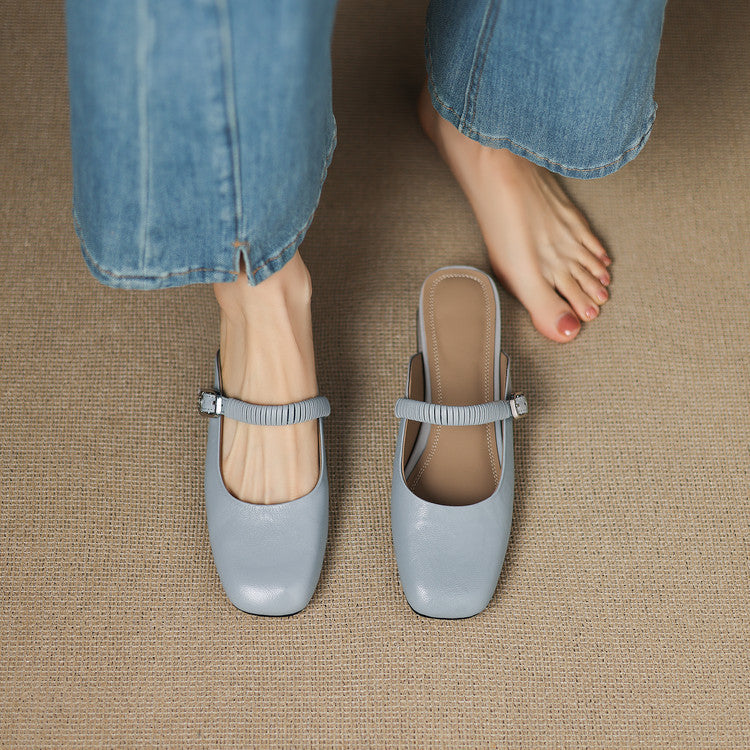 Novie | Mules Mary Jane in Pelle Vera