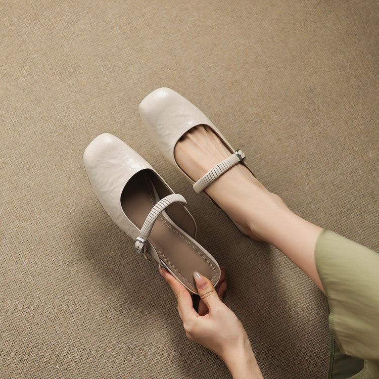 Novie | Mules Mary Jane in Pelle Vera