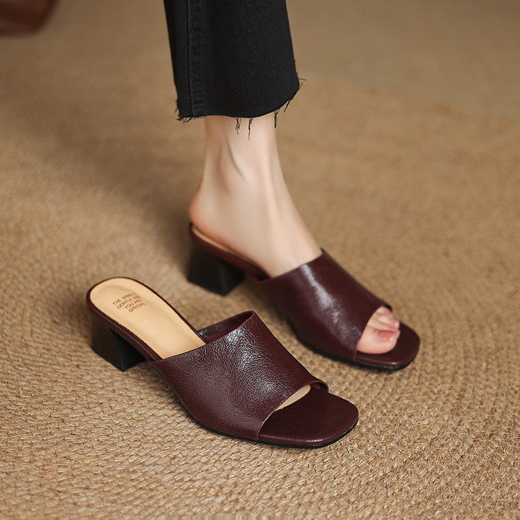 Avena | Mules in Pelle Vera