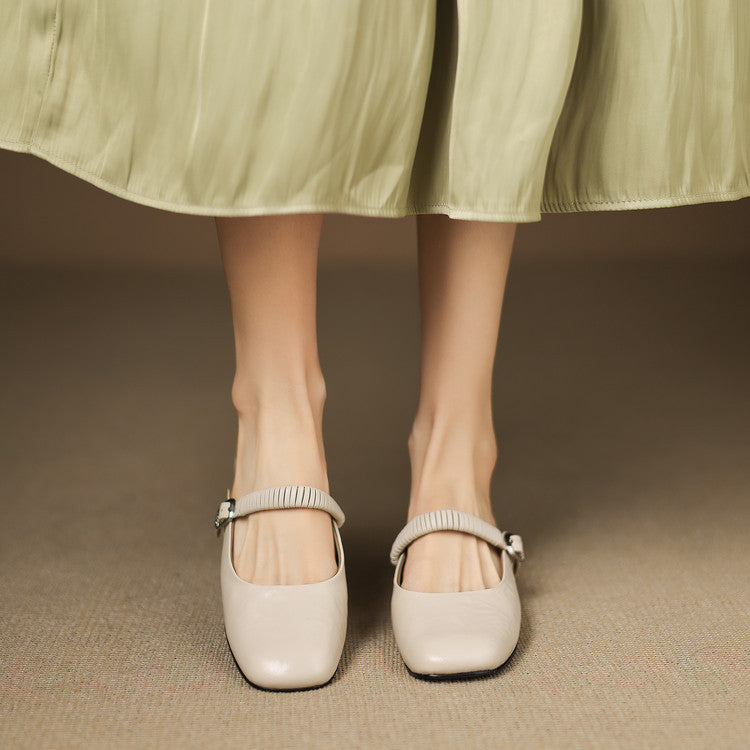 Novie | Mules Mary Jane in Pelle Vera