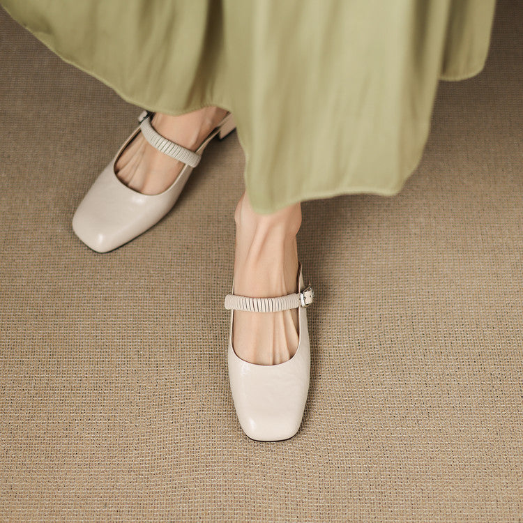 Novie | Mules Mary Jane in Pelle Vera