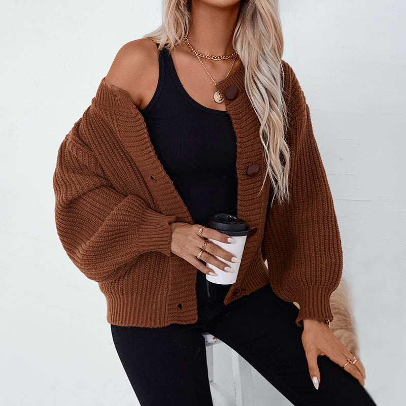 Gilet A Maglia Con Bottoni Per Donne