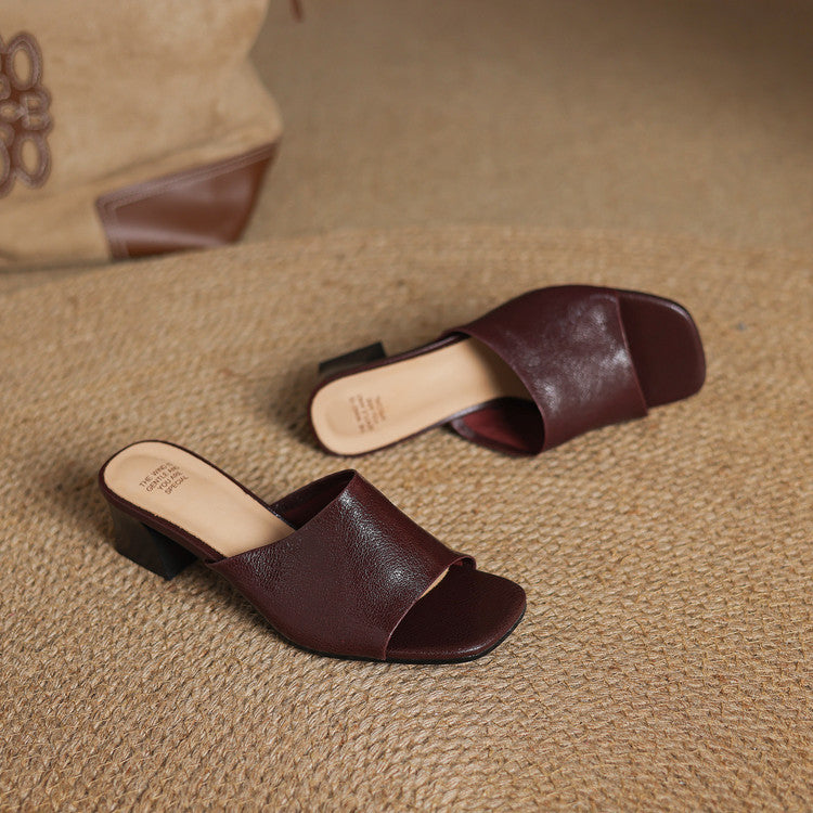 Avena | Mules in Pelle Vera