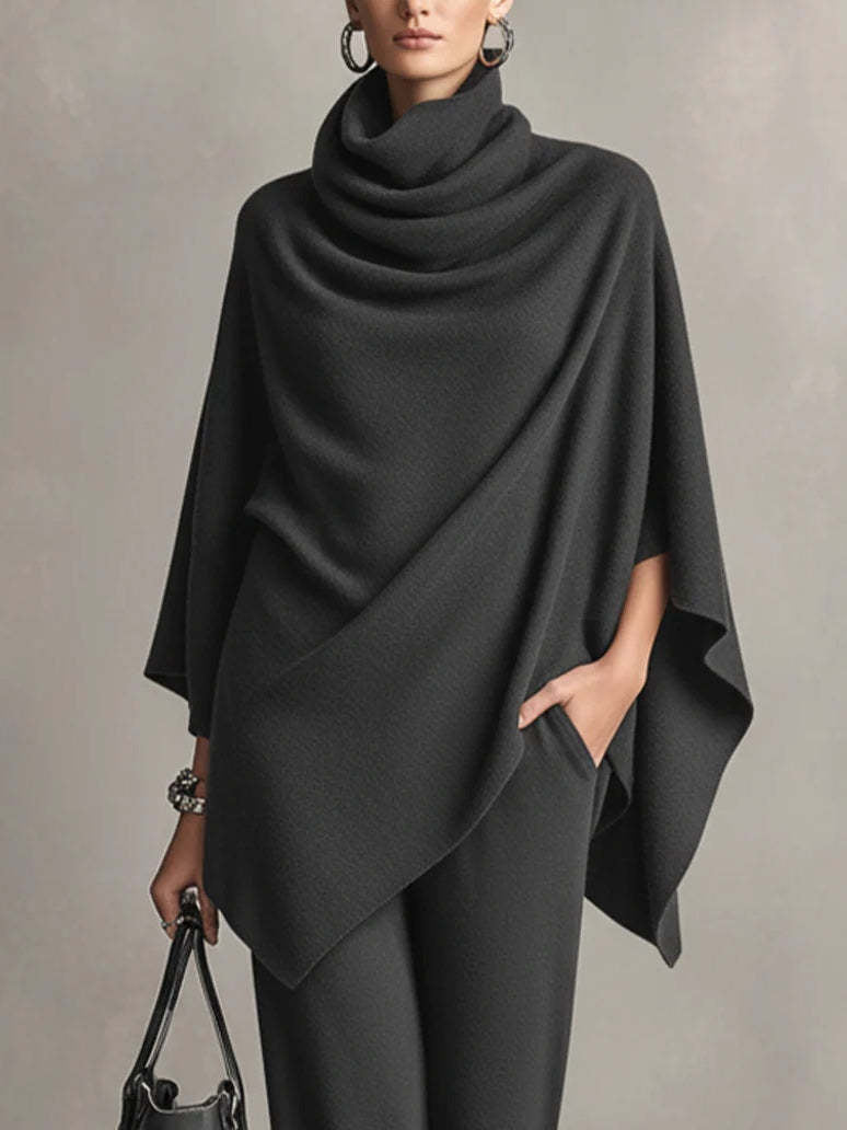 Celeste | Set Elegante a Due Pezzi con Drappeggio
