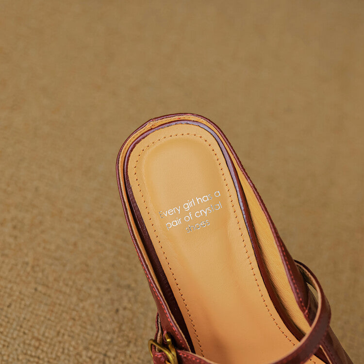 Vian | Mules in Pelle Vera