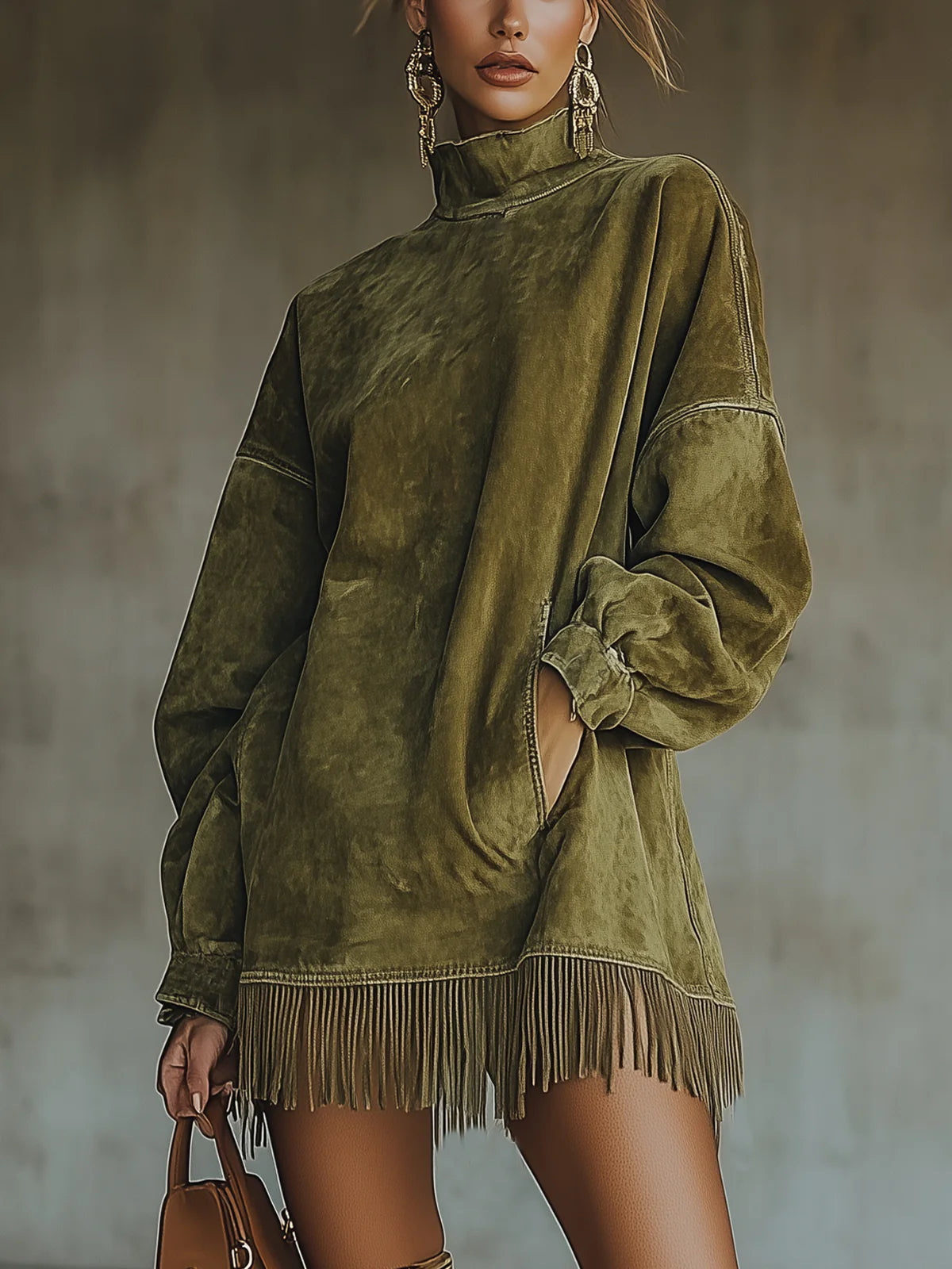Abito in Suede con Frange Natalia™