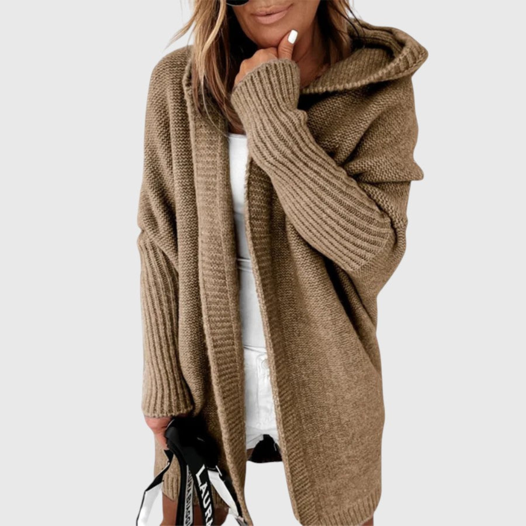Carlotta | Cardigan con Cappuccio – Lucia Toscana