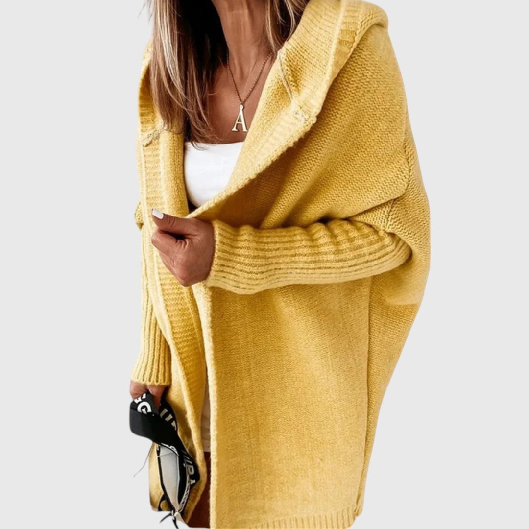 Carlotta | Cardigan con Cappuccio – Lucia Toscana