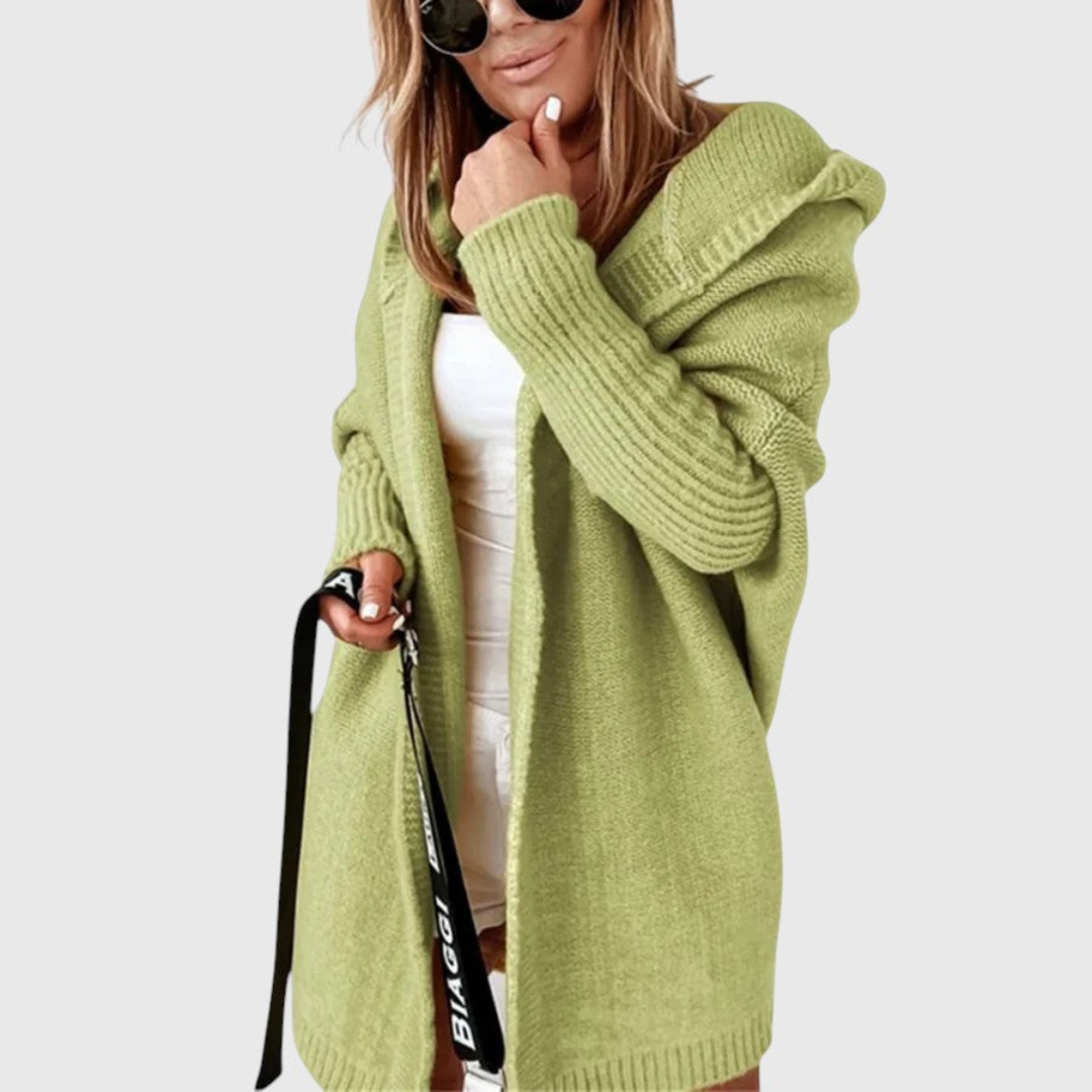 Carlotta | Cardigan con Cappuccio – Lucia Toscana