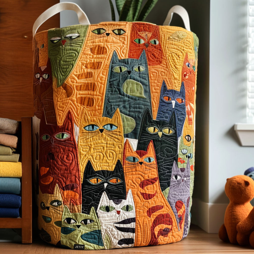 Cat | Cesto per la Biancheria Artigianale