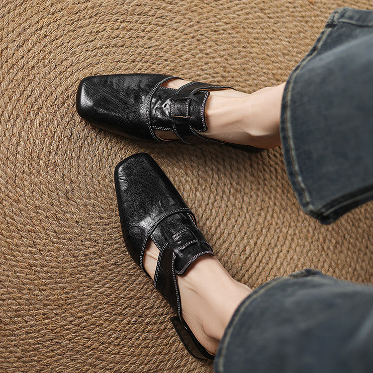 Mule in vera pelle Ivora