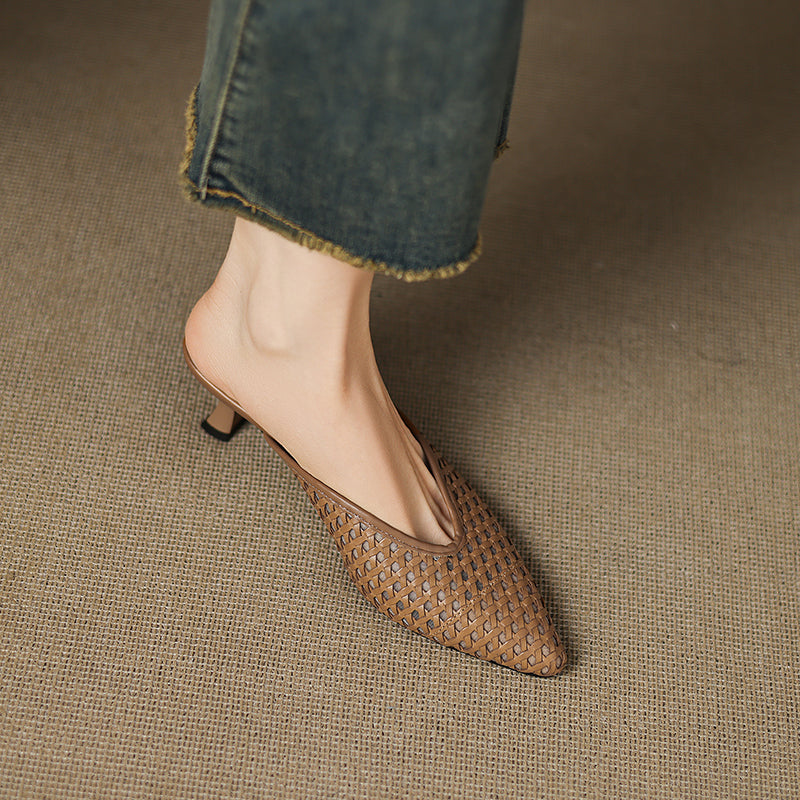 Olivia | Mules in Pelle Vera