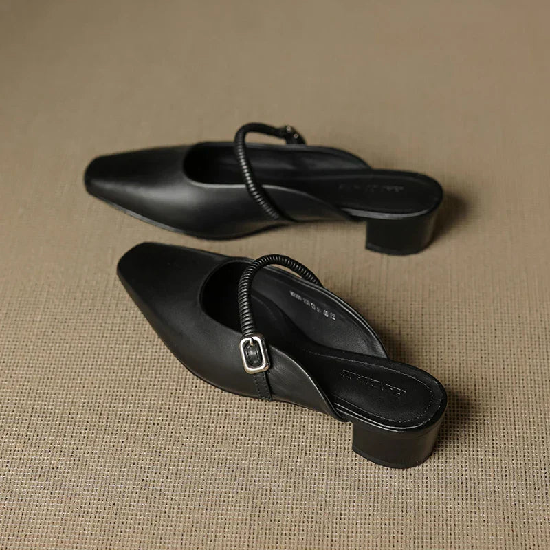 Kera | Mules Mary Jane in Pelle Vera