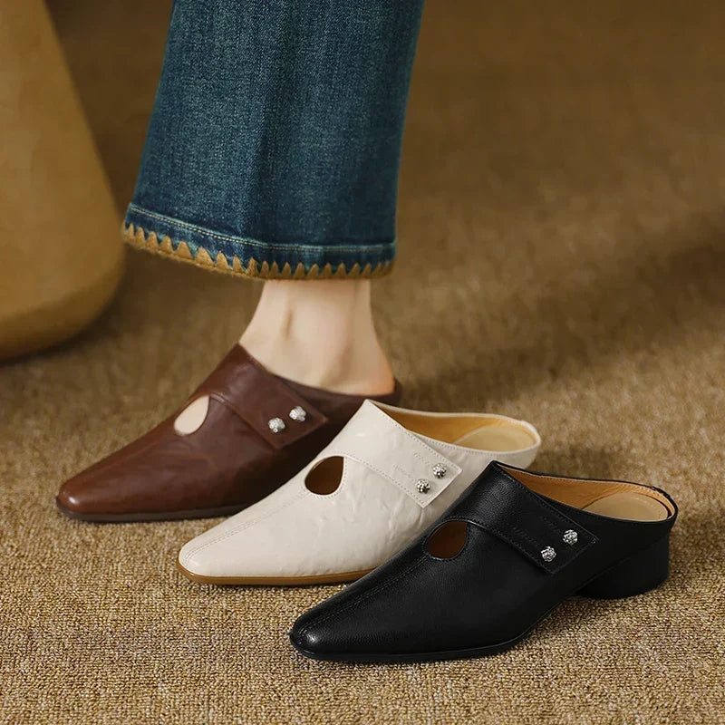 Agnit | Mule in Pelle Vera