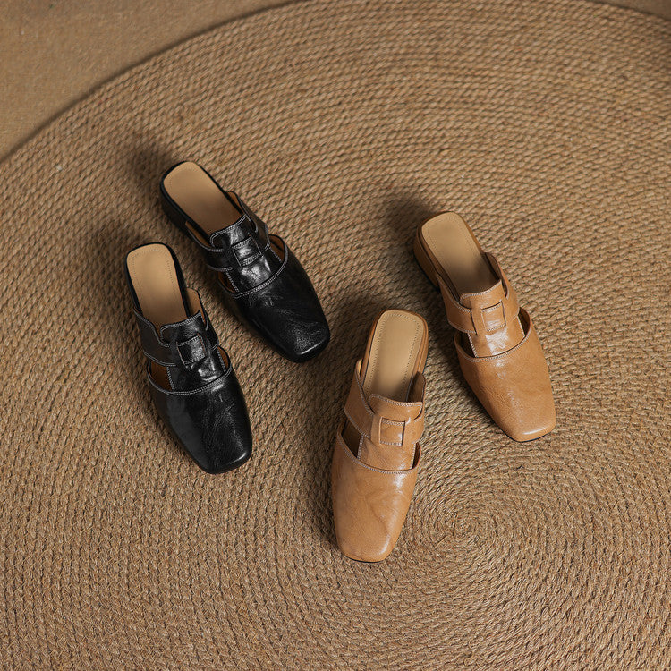 Mule in vera pelle Ivora