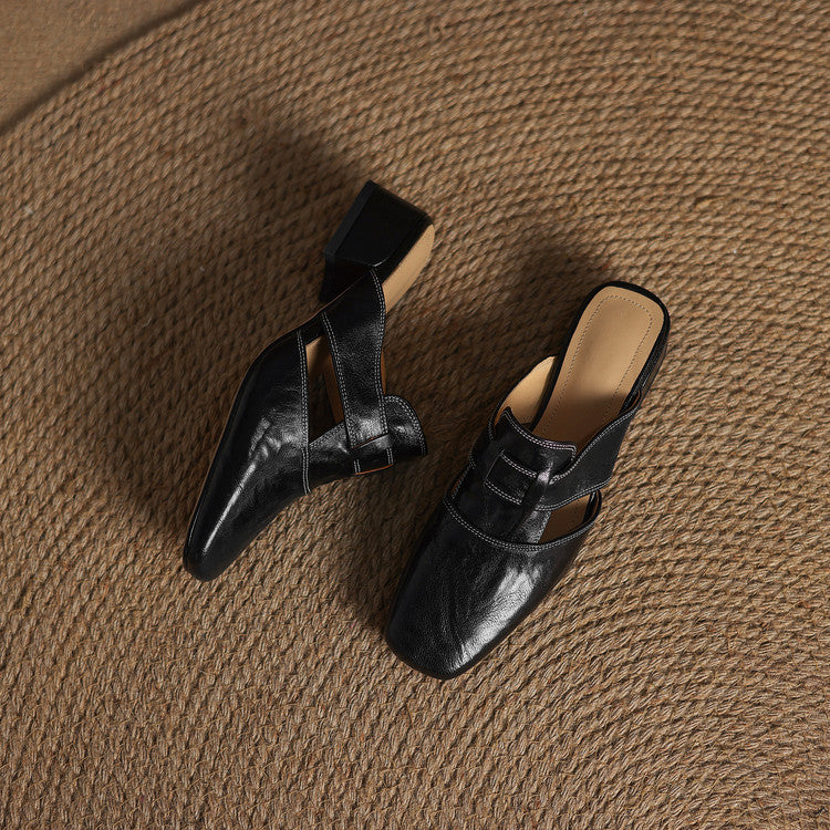 Mule in vera pelle Ivora