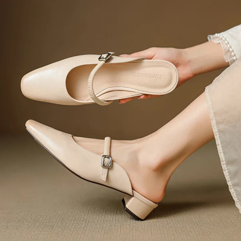 Kera | Mules Mary Jane in Pelle Vera
