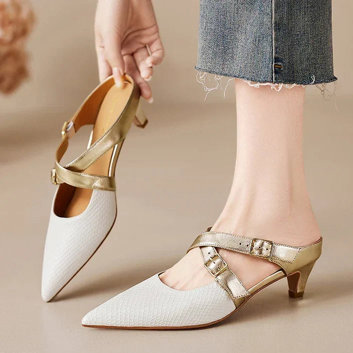 Zelle | Mules in Pelle Vera