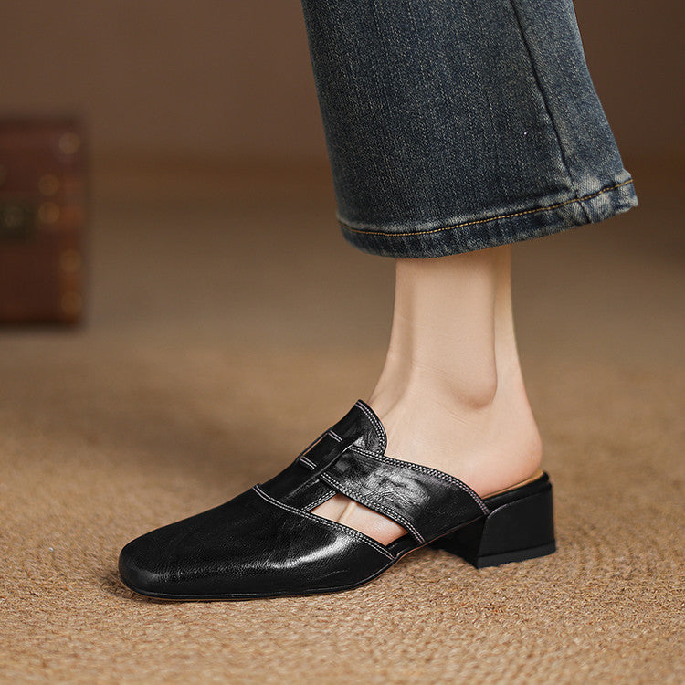 Mule in vera pelle Ivora